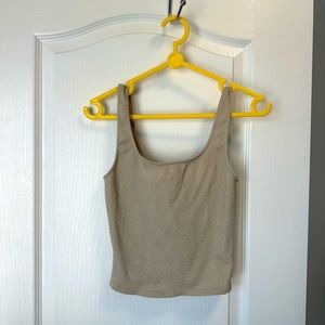 Beige Cropped Tank